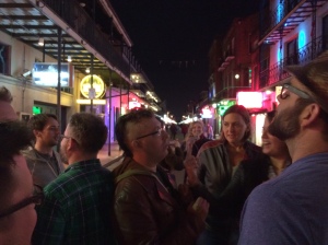 Bloggers on Bourbon Street.